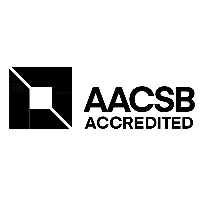 Accreditation logo of AACSB